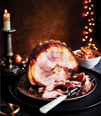 Hot-honey glazed ham