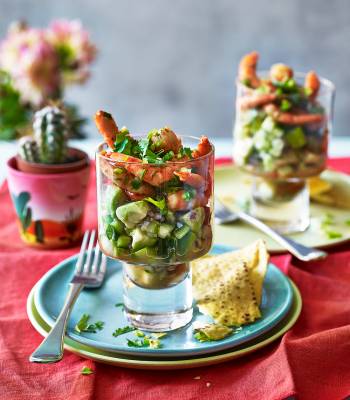 Zingy prawn cocktails