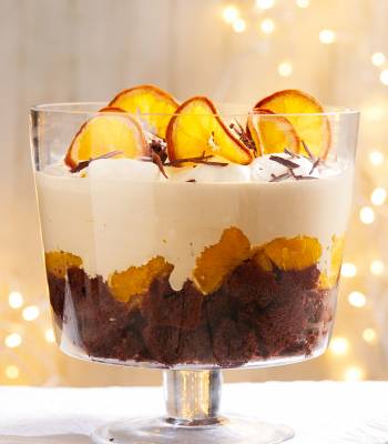 Festive orange trifle from Billington's