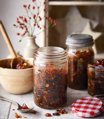 Spiced cider, apple and sultana mincemeat