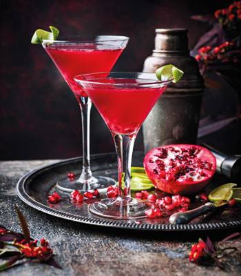 Pomegranate gimlet
