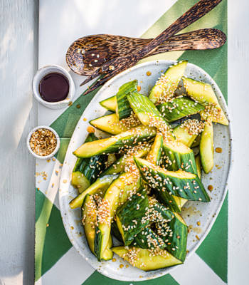 Smashed cucumber salad 