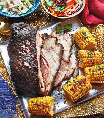 Oven-roasted jerk pork