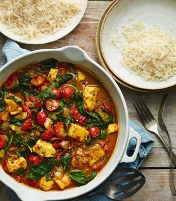 Reader recipe: Halloumi and spinach curry