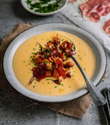 Sponsored: Sweet potato soup with crispy Prosciutto di Parma