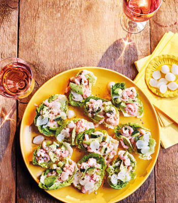 Prawn cocktail lettuce cups
