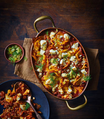 Reader recipe: Harissa 'lasagne' with feta