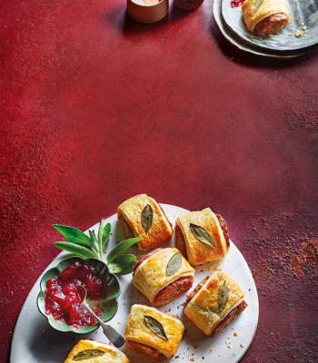 Turkey stuffing sausage rolls