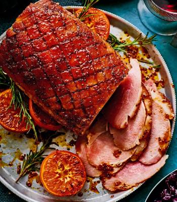 Maple, bourbon and orange gammon