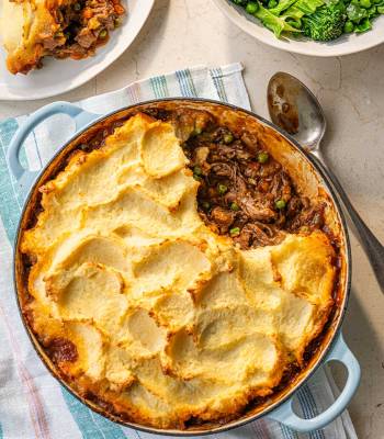 Leftover lamb shepherd's pie
