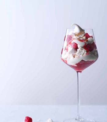 Raspberry cheesecake mess 