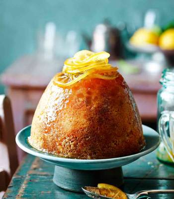Lemon and ginger steamed pudding 