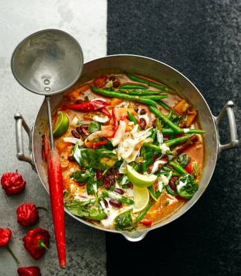 Caribbean vegetable curry
