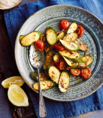Cumin-spiced courgettes and tomatoes