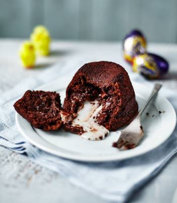 Creme Egg chocolate fondants 
