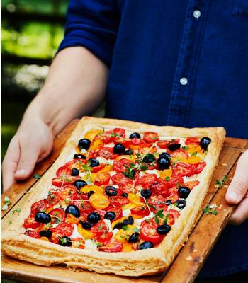 John Whaite's rustic Mediterranean tomato tart  