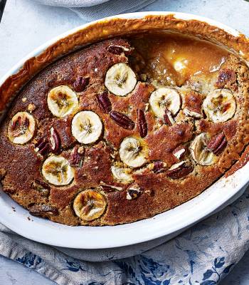 Banana and butterscotch self-saucing pudding 