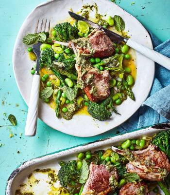 Lamb chop traybake