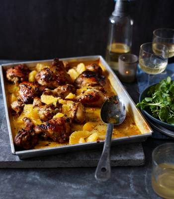 Spicy honey-baked chicken