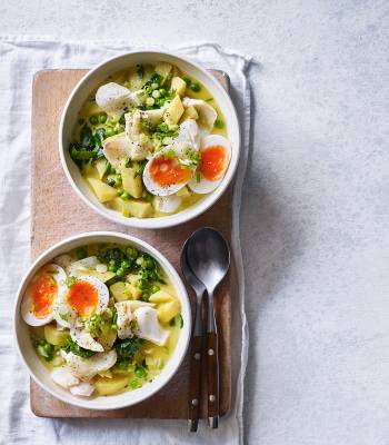 Curried smoked haddock chowder