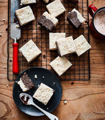 Vegan coconut ‘Bounty’ brownies