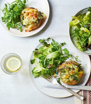 Smoked haddock-stuffed spuds