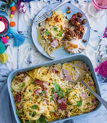 Spaghetti a la crema