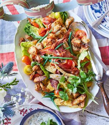 Coronation chicken-style salad