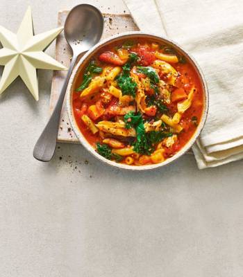Christmas turkey minestrone