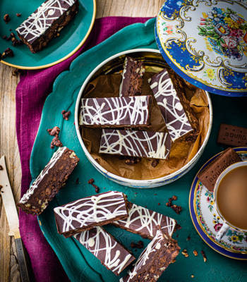 Malted chocolate refrigerator cake