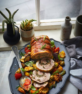 Rosemary roast lamb with Provençal panzanella