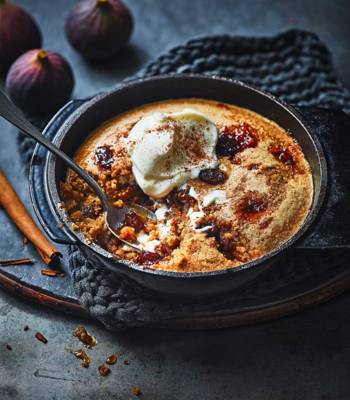 Mince pie baked oats