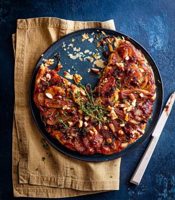 Reader recipe: Cheesy shallot tarte tatin
