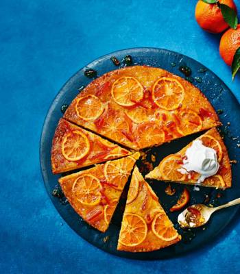 Upside-down whisky marmalade cake