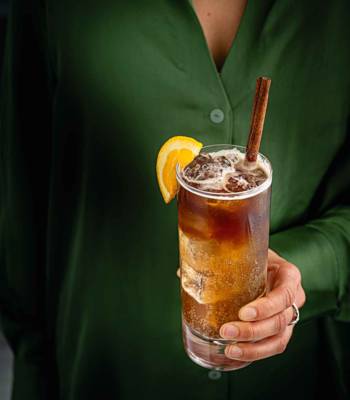 Chai coffee tonic spritz