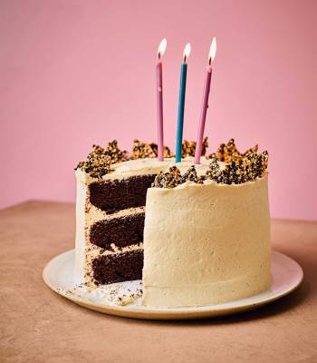 Chocolate cake with tahini buttercream