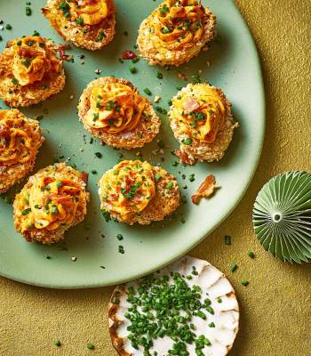 'Nduja 'fried' devilled eggs