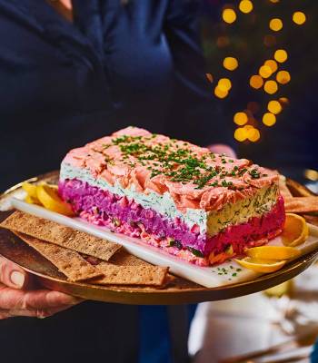 In-the-pink layered dip