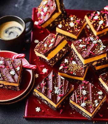 Peppermint Nanaimo bars