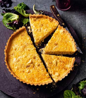Lancashire cheese and onion tart