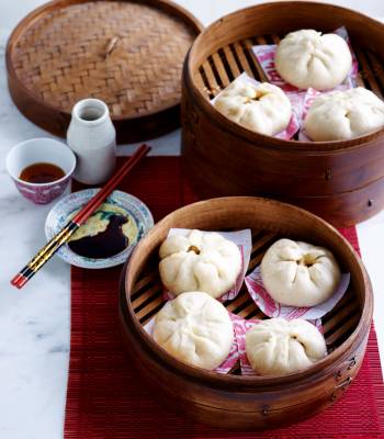 Chinese steamed pork buns