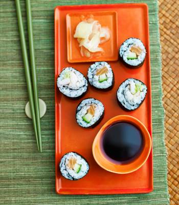 Prawn nori-maki