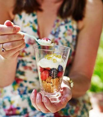 Lemon cup 'cheesecakes' 