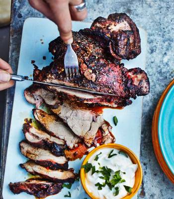 Spiced butterflied leg of lamb