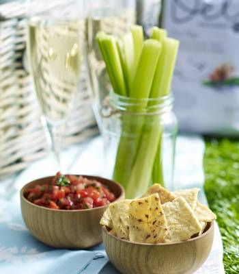 Chunky homemade salsa