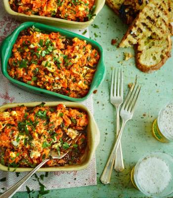 Spiced veggie shepherd’s pies 