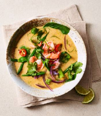 Prawn and coconut soup 