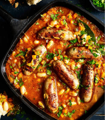 Cheat’s sausage cassoulet