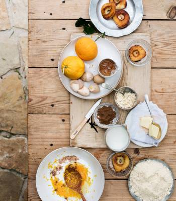 Melissa Hemsley’s peach and almond clafoutis