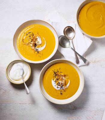 Carrot, parsnip and ginger soup  